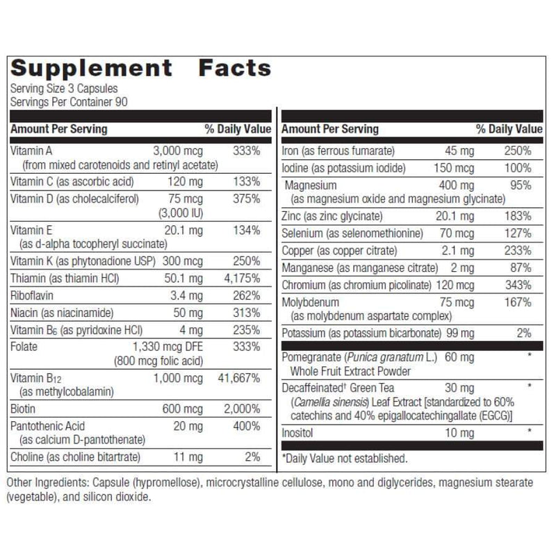 Bariatric Advantage Ultra Multivitamin Formula Capsules - With Iron (45 mg) 