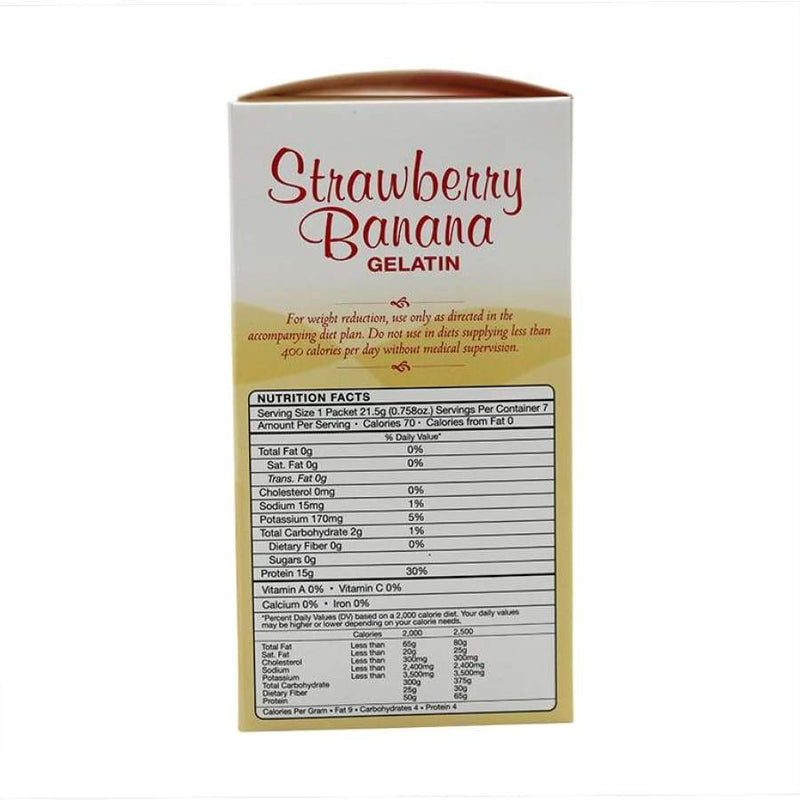 BariatricPal Protein Gelatin - Strawberry Banana - Gelatin