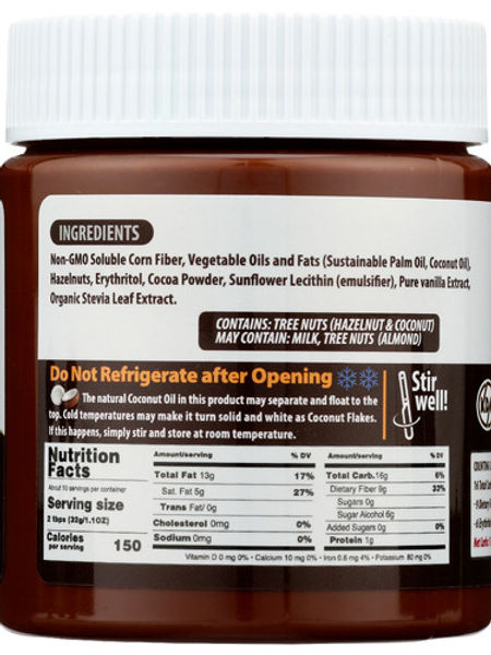 Nutilight Sugar Free Hazelnut Spread with Cocoa 11 oz