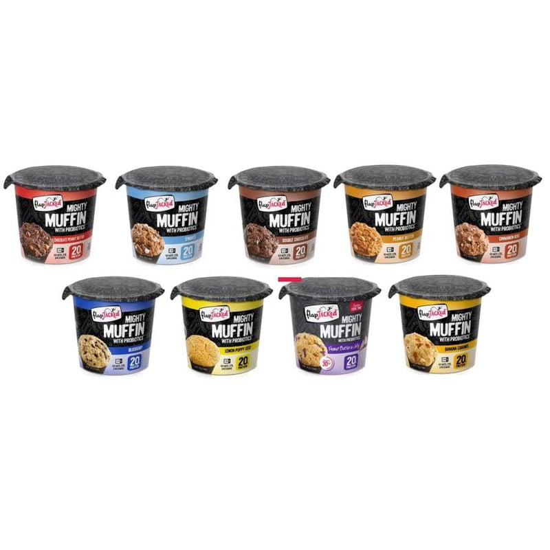 FlapJacked Mighty Muffins with Probiotics - Available in 10 Flavors! 