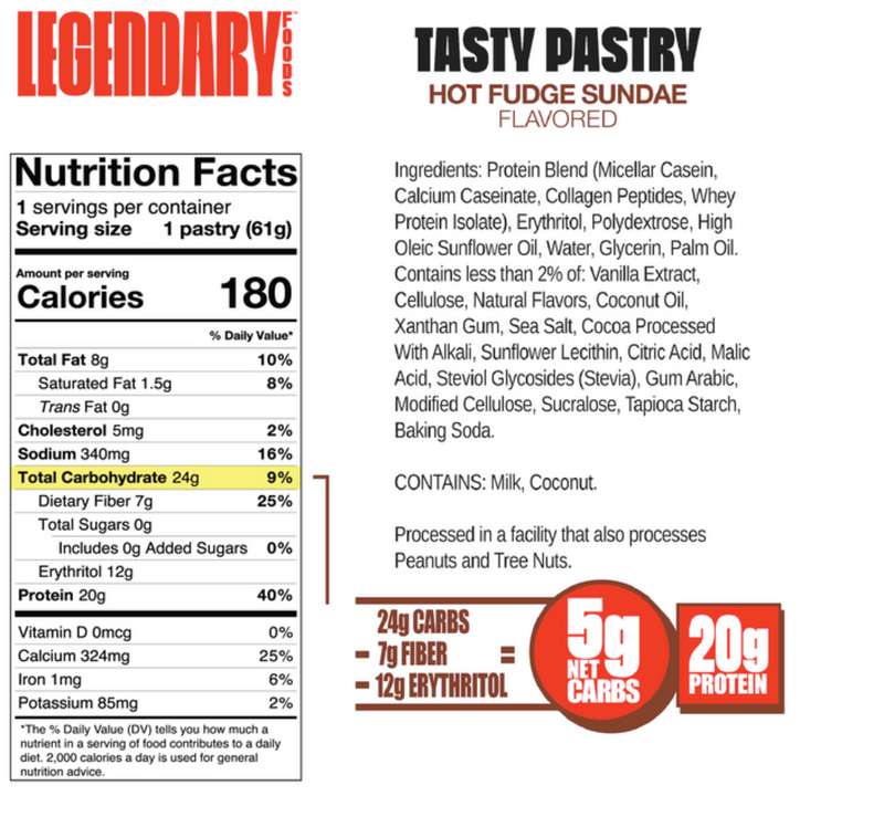 Legendary Foods Cake Style Low-Carb Protein Pastry