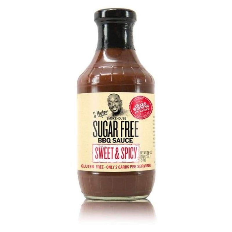 G Hughes' Smokehouse Sugar-Free BBQ Sauce - Sweet & Spicy - High-quality BBQ Sauce by G Hughes at 