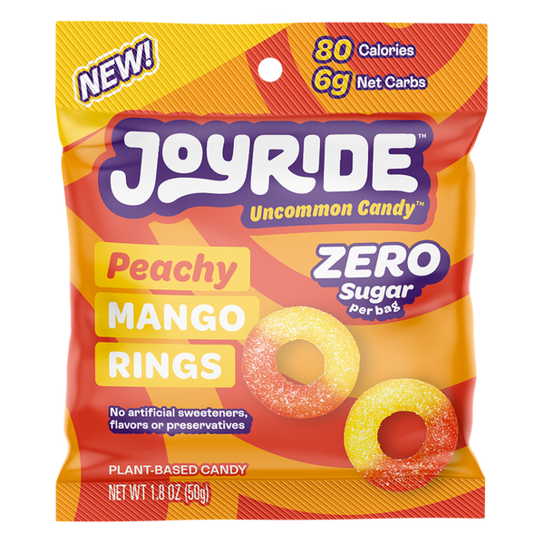 Joyride Zero Sugar Peachy Mango Rings 1.8 oz