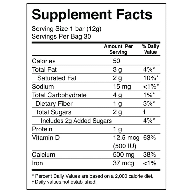 ProCare Health Dark Chocolate Calcium Bars 