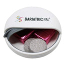 Round Locking Travel Pill Organizer by BariatricPal 