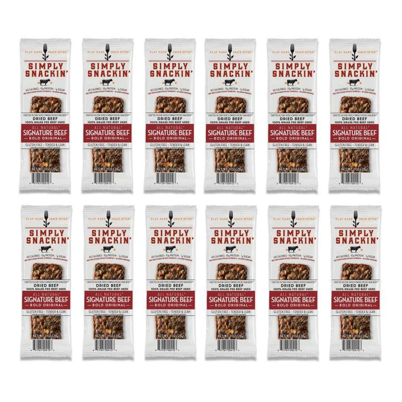 Simply Snackin' Beef Protein Snack - Signature Beef BOLD Original 