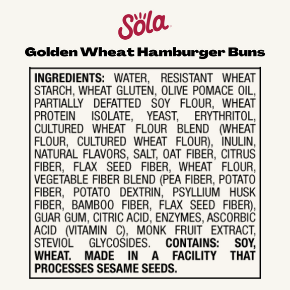 Sola Hamburger Buns 