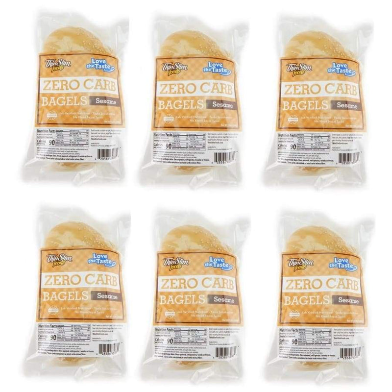 ThinSlim Foods Zero Carb Protein Bagels - Sesame 