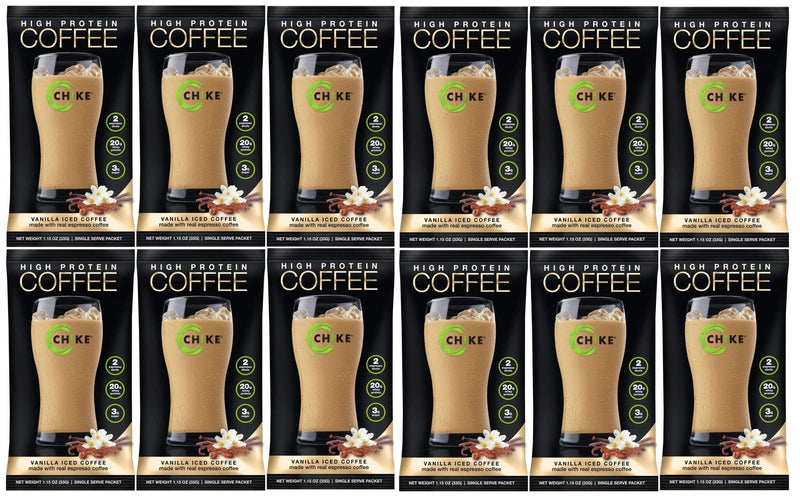 Chike Nutrition High Protein Iced Coffee Single Packets - Available in 8 Flavors! 