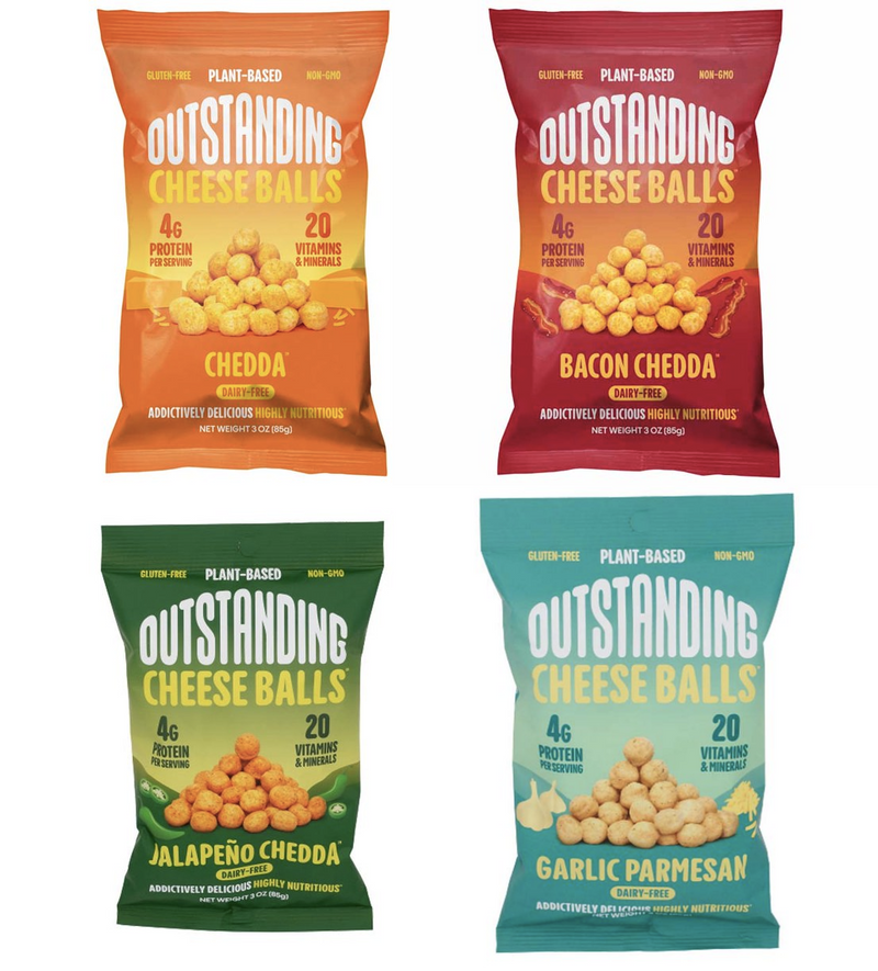 Cheese Balls by Outstanding Foods - Plant Based & Dairy-Free! 