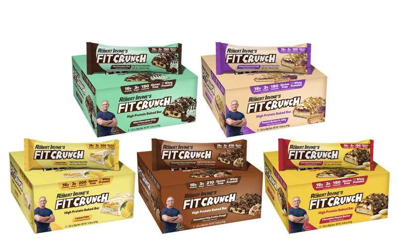 Robert Irvine's Fit Crunch Snack Size Whey Protein Baked Bar